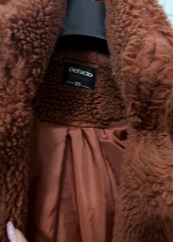 Kahverengi Midi Kürk Detaylı Kadın Kaban - Görsel 2