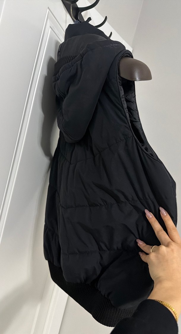 Siyah Fermuarlı Erkek Spor Yelek - Görsel 4