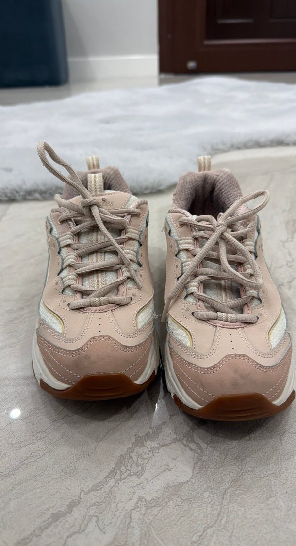 Bej Renkli Platform Topuklu Kadın Spor Ayakkabı - Görsel 2