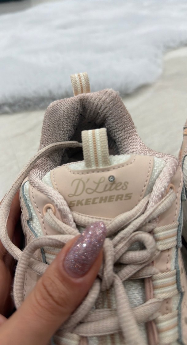 Bej Renkli Platform Topuklu Kadın Spor Ayakkabı - Görsel 3