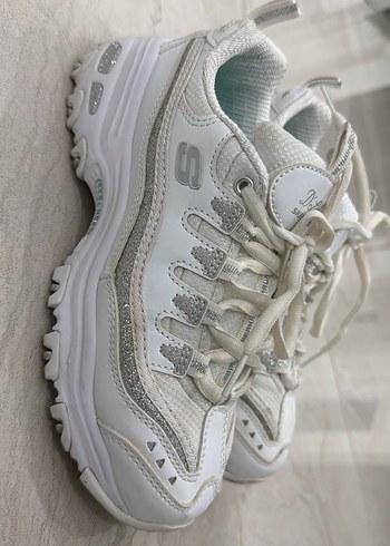 Beyaz Platform Topuklu Kadın Spor Ayakkabı - Görsel 4