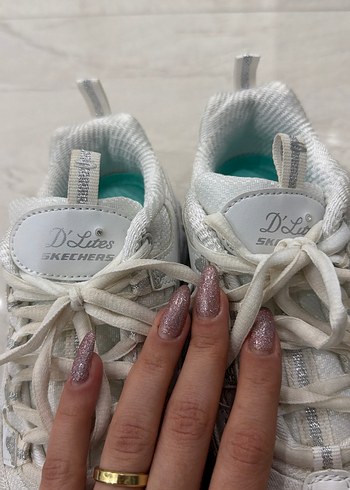 Beyaz Platform Topuklu Kadın Spor Ayakkabı - Görsel 5