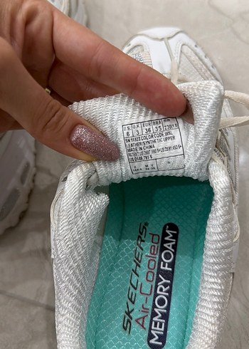 Beyaz Platform Topuklu Kadın Spor Ayakkabı - Görsel 6