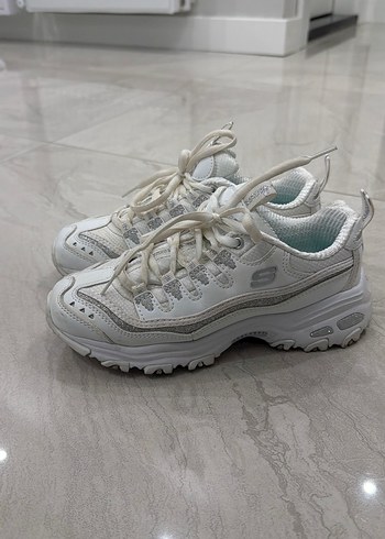 Beyaz Platform Topuklu Kadın Spor Ayakkabı - Görsel 2