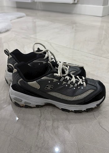 Gri Bağcıklı Kadın Spor Ayakkabı - Görsel 5