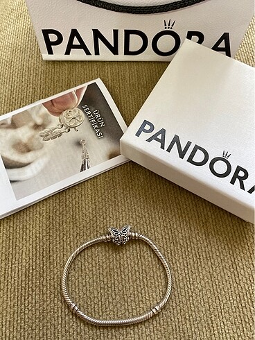 Orijinal Pandora Kelebekli bileklik
