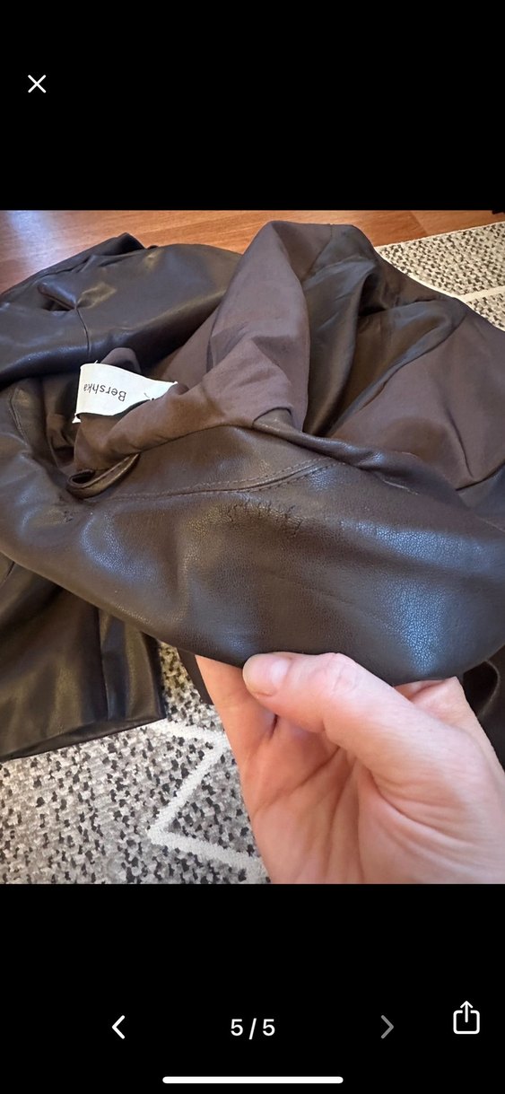 Bershka deri blazer - Görsel 3
