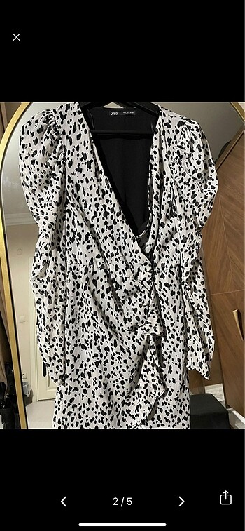 xs Beden çeşitli Renk Zara zebra desenli elbise