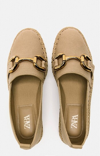 40 Beden camel Renk Zara Espadril