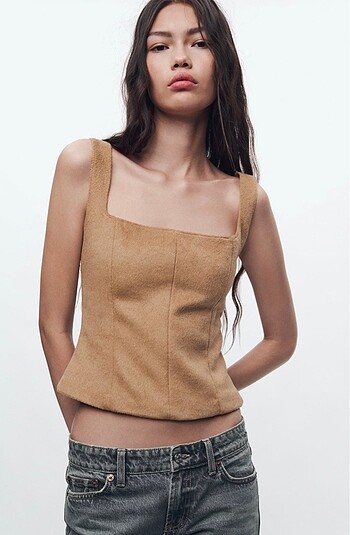 Zara Zara süet üst