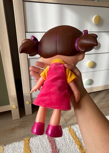 Niloya Renkli Pembe Elbiseli Oyuncak Bebek