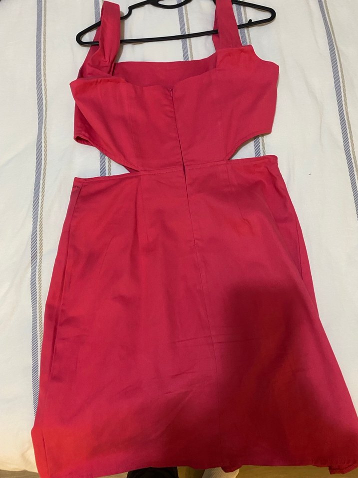 pembe  Mini Elbise - Görsel 5