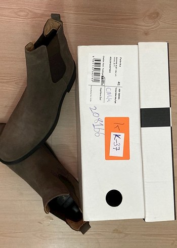 Kemer Detaylı Gri Süet Erkek Bot - Görsel 2