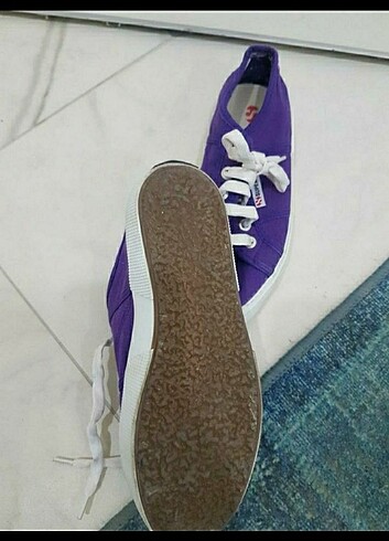 36 Beden mor Renk Superga bez ayakkabı 