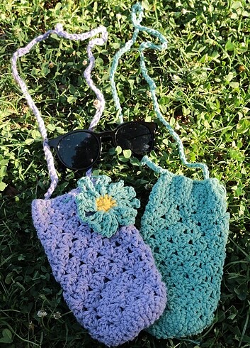  Beden El örgüsü telefon çantası | Crochet Phone Bag