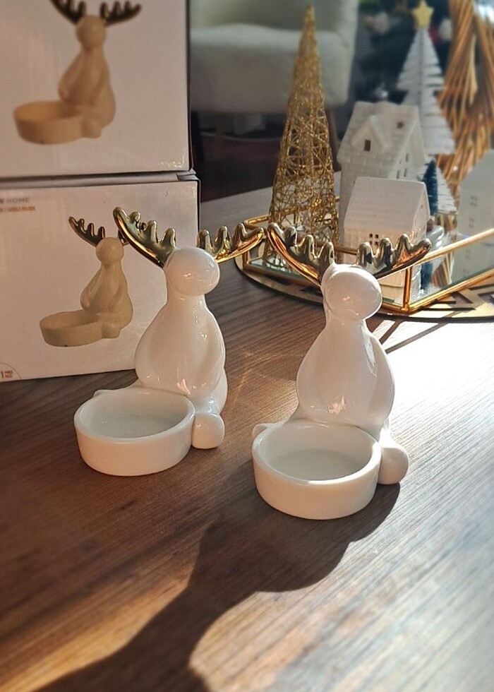    SATİLDİ...TEK kaldı...Mumluk Geyik - Görsel 2