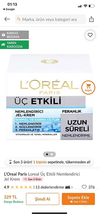 Loreal Paris Nemlendirici