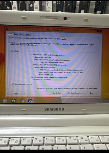 Samsung n150 netbook laptop bilgisayar 10.1 inç - Görsel 5