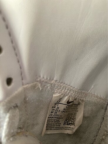 Standart Beden Beden beyaz Renk Nike konvers ayakkabı 36 numara