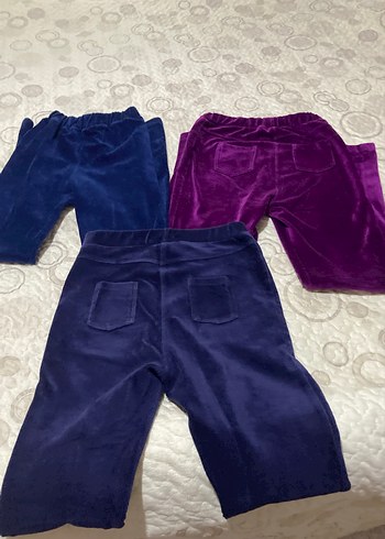 Kız Çocuk Mor Sıkı Kesim Tayt fitilli kadife 11 yaş - Görsel 4
