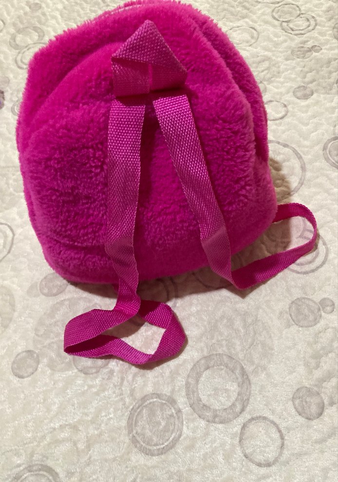 Renkli Pembe Peluş Çocuk Sırt Çantası LCWaikiki - Görsel 3