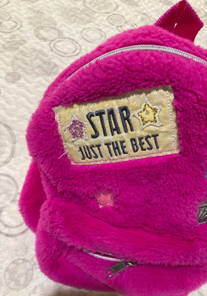 Renkli Pembe Peluş Çocuk Sırt Çantası LCWaikiki - Görsel 2