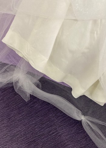 Beyaz Fırfırlı Kız Çocuk Etek - Görsel 3