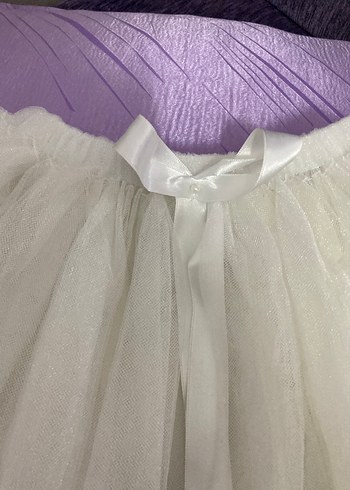 Beyaz Fırfırlı Kız Çocuk Etek - Görsel 2