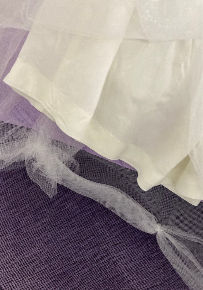 Beyaz Fırfırlı Kız Çocuk Etek - Görsel 3