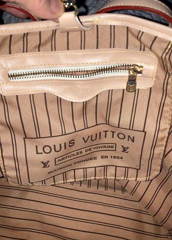 Bej Ekose Deri Kadın Çanta - Görsel 2