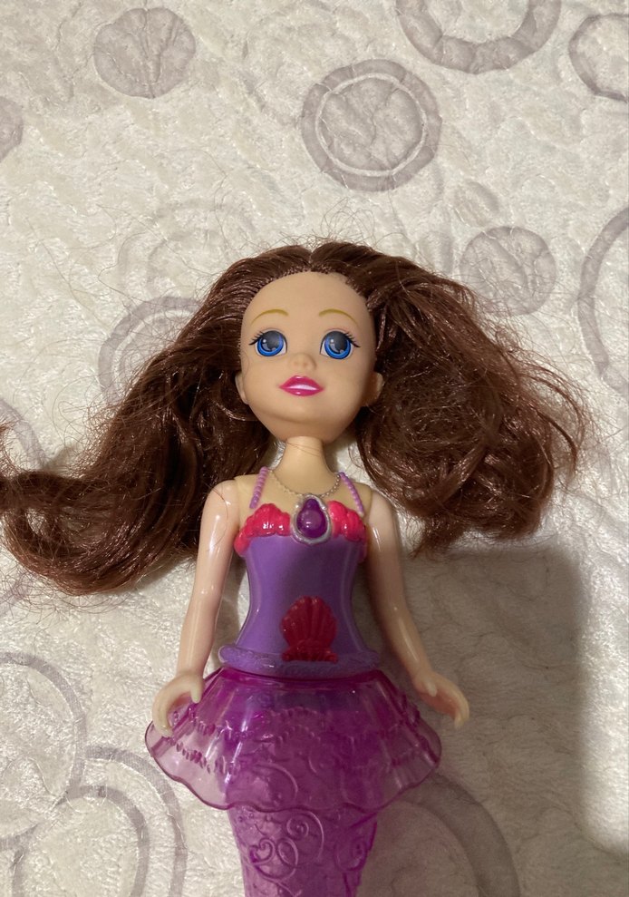 Pastel Mor Deniz Kızı Bebek - Görsel 3