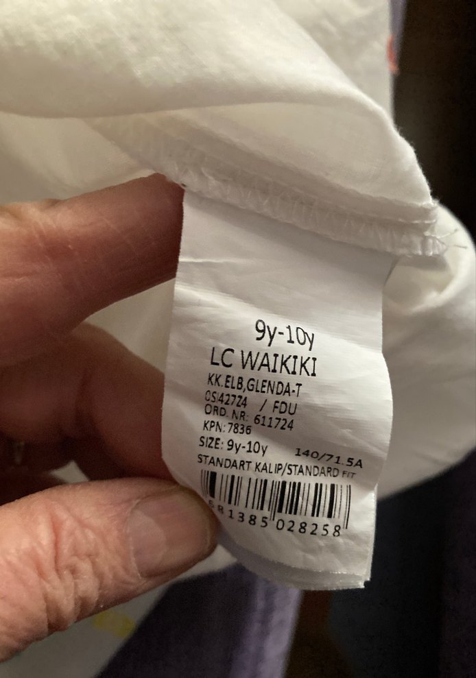 Nakışlı Çok Renkli Bohem Kız Elbisesi LCWaikiki 9,10 yaş - Görsel 4