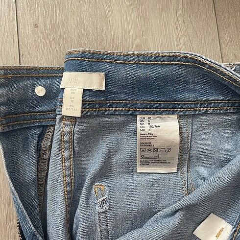 40 Beden H&M pantolon jean culotte