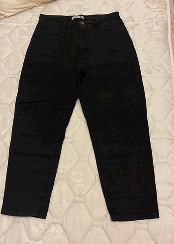 42 Beden Siyah Salaş Kadın Denim Pantolon