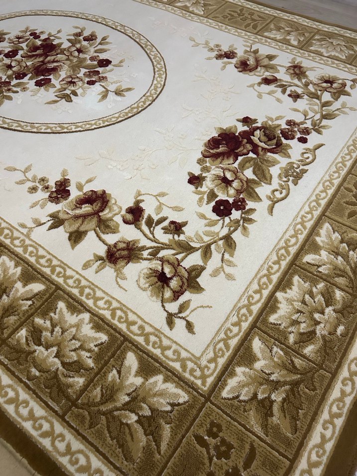 Bordo Çiçek Desenli Klasik Halı PADİŞAH 4 metrekare - Görsel 3