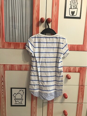 11-12 Yaş Beden mavi Renk Koton tshirt