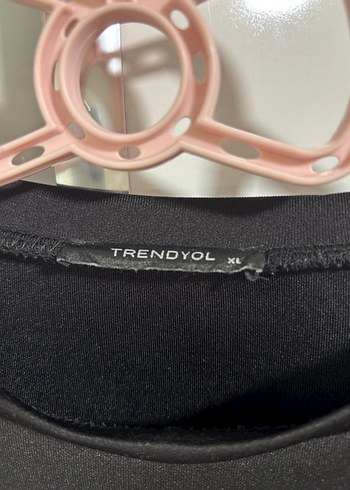 xl Beden Siyah Nakışlı Kadın Sweatshirt