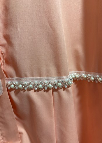 İnci İşlemeli turuncu Gömlek - Görsel 3