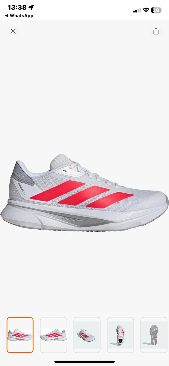 Kadın Beyaz Kırmızı Adidas Koşu Ayakkabısı - Görsel 2