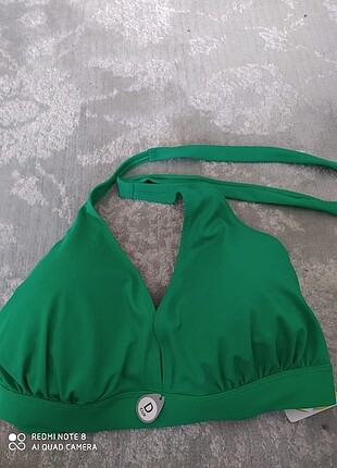 42 Beden yeşil Renk yeşil bikini üstü