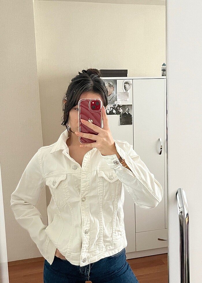 mango ceket kot ceket - Görsel 2