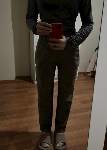 Bohem Desenli Midi Kadın Kumaş Pantolon - Görsel 6