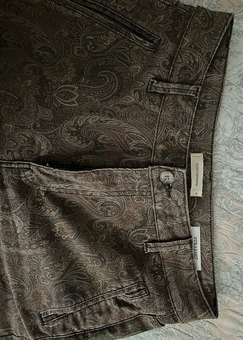 Bohem Desenli Midi Kadın Kumaş Pantolon - Görsel 5