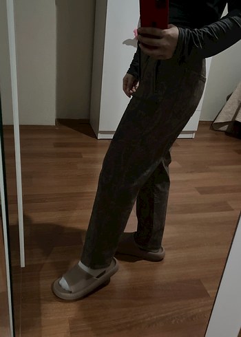 Bohem Desenli Midi Kadın Kumaş Pantolon - Görsel 7