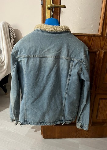 Düğmeli Mavi Denim Ceket - Görsel 2