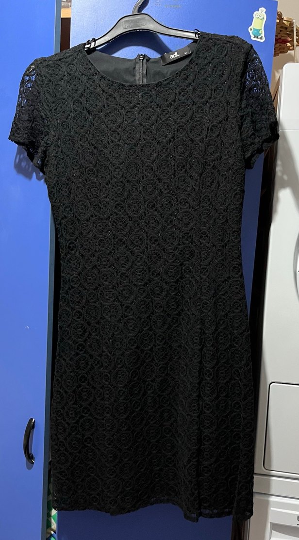 Dantelli Siyah Uzun Gotik Kadın Elbise - Görsel 2