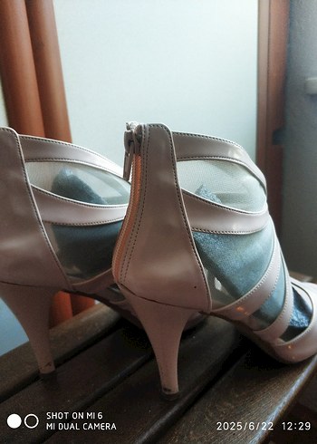 Pudra Kadın Platform Topuklu Ayakkabı - Görsel 4