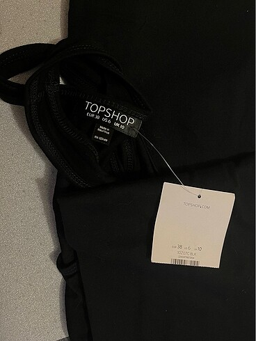 Topshop - Siyah Uzun Dar Elbise