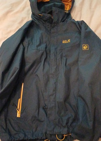 Jack Wolfskin Erkek Mavi Kapüşonlu Mont - Görsel 2