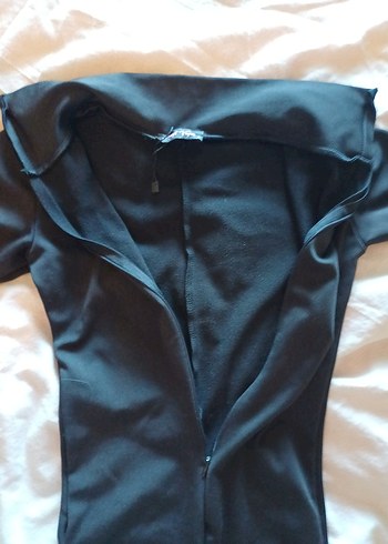 Siyah Uzun Kollu Spor Tulum - Görsel 2